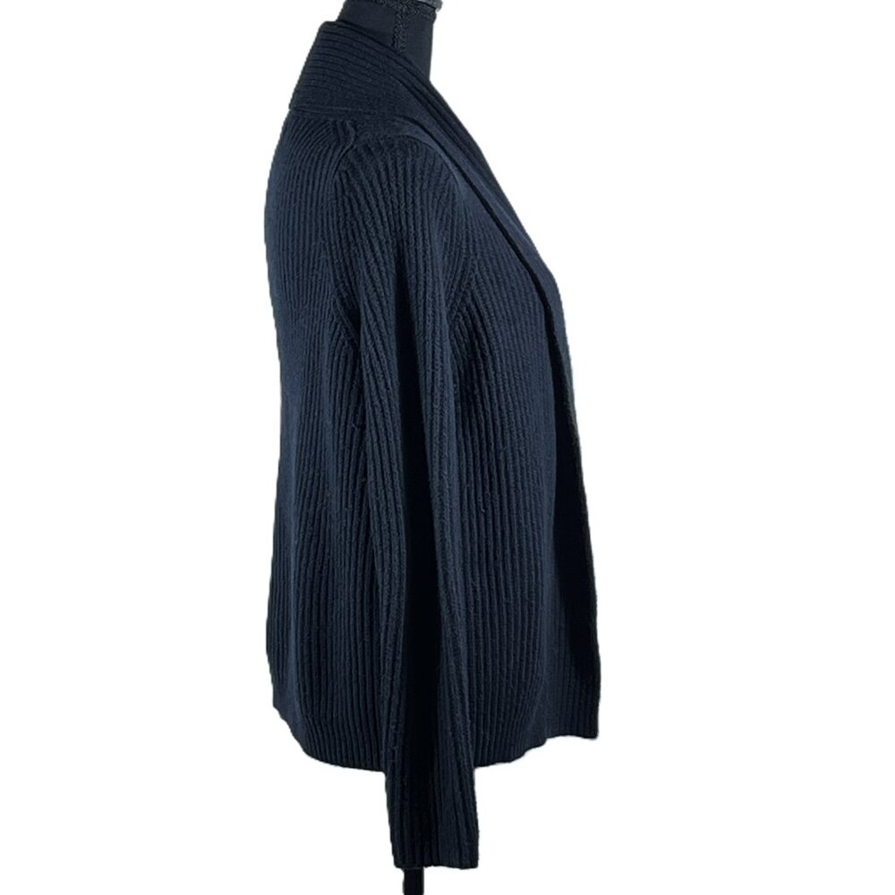 A New Day - Women's - Shawl Collar, Open Cardigan - Black - Size XS - Picture 4 of 6